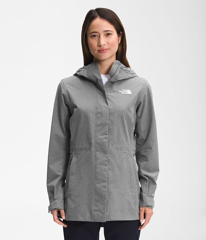 Chubasquero The North Face Mujer City Breeze - Colombia QGLRSE764 - Gris